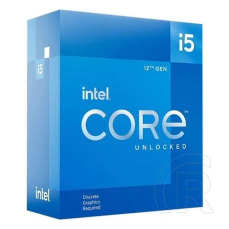 Intel Processzor - Core i5-12600KF (3700Mhz 20MBL3 Cache 10nm 125W skt1700 Alder Lake) BOX No Cooler No VGA