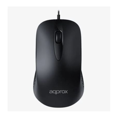 APPROX Egér - optikai, vezetékes,1000 DPI, Fekete