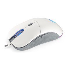   Endorfy Egér - GEM Plus Onyx (19 000 DPI, ARGB, PixArt chip, optikai, 1,8m, fehér)