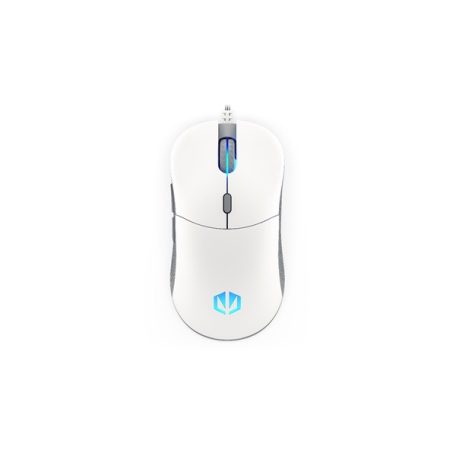 Endorfy Egér - GEM Onyx (8000 DPI, ARGB, PixArt chip, optikai, 1,8m, fehér)