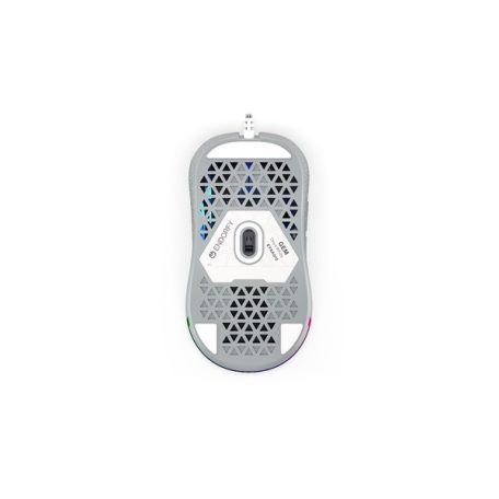 Endorfy Egér - GEM Onyx (8000 DPI, ARGB, PixArt chip, optikai, 1,8m, fehér)