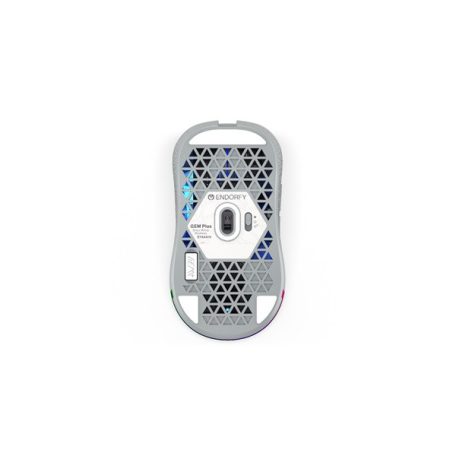 Endorfy Wireless Egér - Gem Plus Onyx (REV 1.0, 26 000 DPI, ARGB, PixArt chip, optikai, fehér)