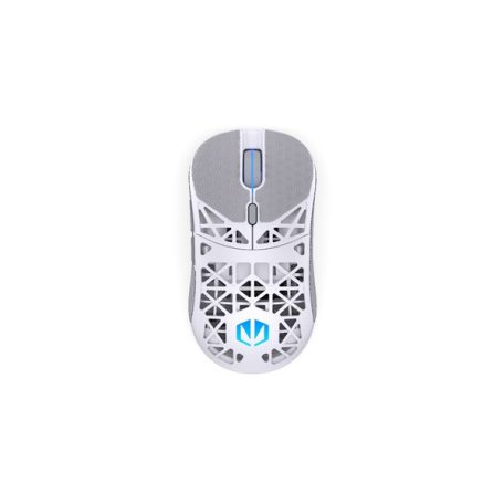 Endorfy Wireless Egér - LIV Plus Onyx White (Honeycomb, 26 000 DPI, ARGB, PixArt PAW3395, optikai, fehér) + dokkoló