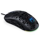Endorfy Egér - LIV (Honeycomb, 8000 DPI, ARGB, PixArt PAW3311, optikai, 1,8m, fekete)
