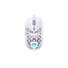 Endorfy Egér - LIV Onyx White (Honeycomb, 8000 DPI, ARGB, PixArt PAW3311, optikai, 1,8m, fehér)