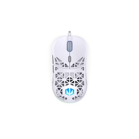 Endorfy Egér - LIV Onyx White (Honeycomb, 8000 DPI, ARGB, PixArt PAW3311, optikai, 1,8m, fehér)
