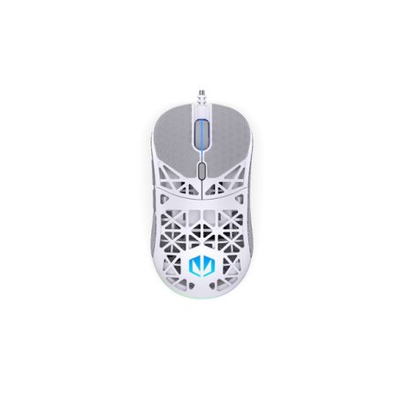 Endorfy Egér - LIV Onyx White (Honeycomb, 8000 DPI, ARGB, PixArt PAW3311, optikai, 1,8m, fehér)