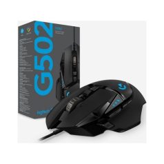   Logitech Egér - G502 HERO (Vezetékes, Gaming, Optikai, USB, 11 gombos, 16000 DPI, fekete)