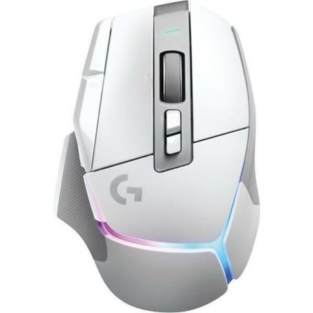Logitech Egér - G502 X Plus Lightspeed (Vezeték nélküli, Gaming, Optikai, USB, 10 gombos, 25600 DPI, fehér)