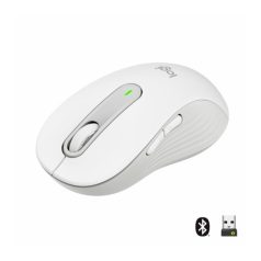   Logitech Egér - M650 L Nagy (Vezeték nélküli, Bluetooth, Optikai, 2000 DPI, fehér)