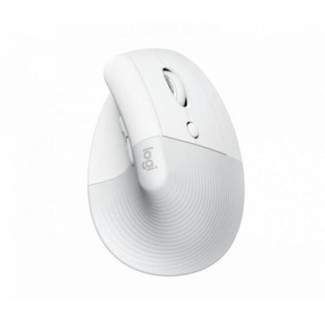 Logitech Egér - Lift (Vezeték nélküli, Optikai, 6 gomb, 4000 DPI, USB, fehér, Bluetooth)