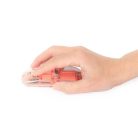 Manhattan Egér - Vezetéknélküli, RGB LED, átlátszó design, (Optikai, 1600dpi) Narancs