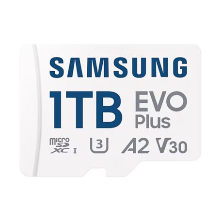 Samsung MicroSD kártya - 1TB MB-MC1T0SA/EU (EVO PLUS, microSDXC, UHS-I, R160, adapter, 1TB)