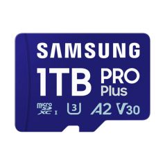   Samsung MicroSD kártya - 1TB MB-MD1T0SB/WW (PRO PLUS kártyaolvasóval, microSDXC, UHS-I, R180/W130, adapter, 1TB)