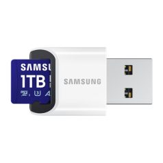   Samsung MicroSD kártya - 1TB MB-MD1T0SB/WW (PRO PLUS kártyaolvasóval, microSDXC, UHS-I, R180/W130, adapter, 1TB)