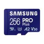   Samsung MicroSD kártya - 256GB MB-MD256SA/EU (PRO PLUS, USH-I, R180/W130, adapter, 256GB)