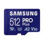   Samsung MicroSD kártya - 512GB MB-MD512SA/EU (PRO PLUS, UHS-I, R180/W130, adapter, 512GB)