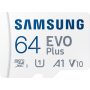   Samsung MicroSD kártya - 64GB MB-MJ64KA/EU (PRO Endurance, Class10, R100/W30, adapter, 64GB)