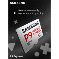   Samsung MicroSD kártya - 256GB MB-MK256T/WW (P9, Class10, PCIe Gen3.0x1, NVMe 1.3, SD 7.1, UHS-I)
