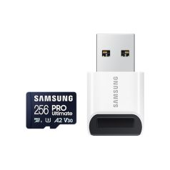   Samsung MicroSD kártya - 256GB MB-MY256SB/WW (PRO Ultimate kártyaolvasóval,  Class10, R200/W130, 256GB)