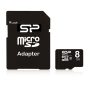   Silicon Power MicroSD kártya - 8GB microSDHC Class10 + adapter