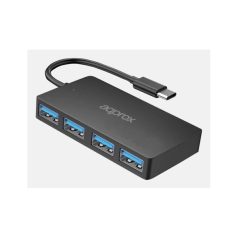 APPROX USB HUB - Type-C 4in1 HUB (4db USB3.0) Fekete