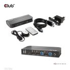 Club 3D KVM Switch - CSV-7210 (Dual DisplayPort, 4K60Hz, HDMI, KVM, IR távirányító)