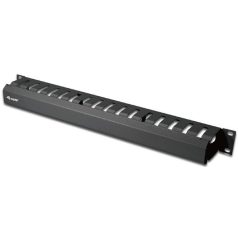   Equip Rackszekrény kiegészítő - 327313 (Kábel rendező panel, fekete)