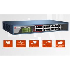   Hikvision Switch PoE - DS-3E0326P-E (24 port 100Mbps, 370W, 2 port 1000Mbps combo, L2)