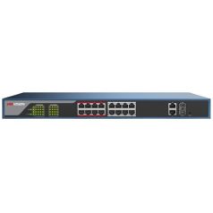   Hikvision Switch PoE - DS-3E1318P-EI (16 port 100Mbps, 230W, 2xRJ45 1000Mbps, 2xSFP 1000Mbps)