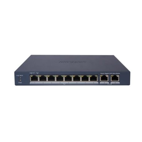 Hikvision Switch PoE - DS-3E1510P-EI/M (8 port 1000Mbps, 60W, 2xRJ45 1000Mbps)