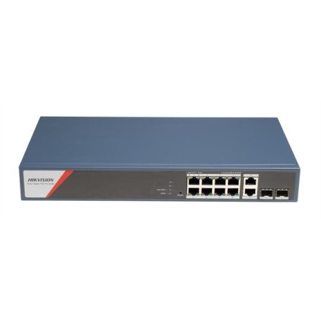 Hikvision Switch PoE - DS-3E1512HP-SI-8P2T2F (8 port 1000Mbps, 130W, 2xRJ45 1000Mbps, 2xSFP 1000Mbps)