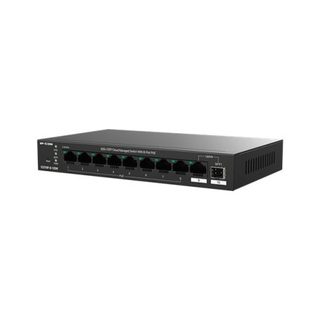 IP-COM Switch Menedzselhető PoE - G2210P-8-102W (9x1Gbps; 8 af/at PoE+ port; 110W; 1x 1Gbps SFP)