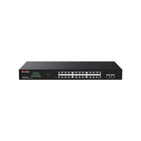 IP-COM Switch Menedzselhető - G2226F (24x1Gbps + 2x1Gbps SFP;  52Gbps; Rack)