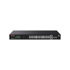   IP-COM Switch Menedzselhető PoE - G2228P-24-410W (24x1Gbps + 2x1Gbps Uplink + 2xSFP;  24af/at PoE+ port; 410W; rack)