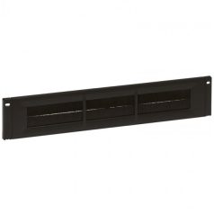   Legrand vízszintes fésűs rendező panel - 2U, 19", átmenő kivágással, gyorspánttal rögzítés, műanyag, LCS2