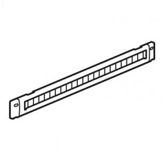   Legrand vízszintes fésűs rendező panel - 1U, 19", átmenő kivágással, gyorspánttal rögzítés, acél, LCS2