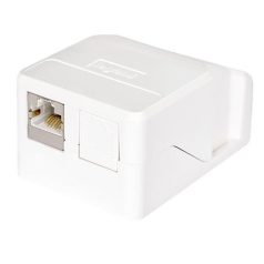   Legrand keystone doboz - 2 x RJ45 port fogadására alkalmas, portok nélkül, fehér