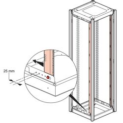 Legrand profilsín készlet - 19" - 42U, 1 pár (Linkeo hálózati szekrényekhez)