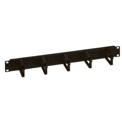   Legrand vízszintes rendezők - 1U, 19", gyűrűs, műanyag, csavaros rögzítés, vízszintes irányú