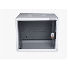   Legrand Rackszekrény - 19" fali kivitel (9U, 495x600x450, szürke,egyrekeszes, üvegajtós, készre szerelt, max.65 kg)