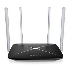   Mercusys Router WiFi AC1200 - AC12 (400Mbps 2,4GHz + 867Mbps 5GHz; 4port 100Mbps, WPA2)