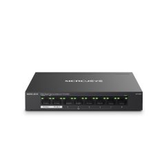   Mercusys Switch  PoE - MS108GP (8 port 1Gbps; 7 af/at PoE+ port; 65W; 250m; fém ház)