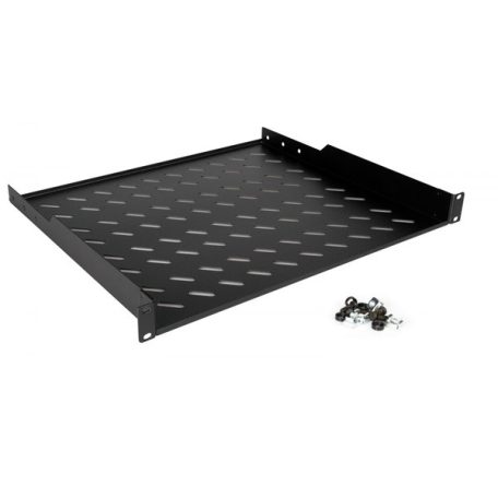 Equip Rackszekrény kiegészítő - EZFS-19-1-60-B (Fix polc, 19", 1U, Mélység: 400mm, fekete)