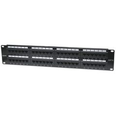   Manhattan Patch panel - CAT6 UTP patch panel, 48 portos, 2U, Fekete