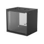   Manhattan Rackszekrény - 19" fali kivitel (9U, 500 (h) x 540 (w) x 400 (d) mm, IP20, Flatpack, Fekete)