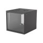   Manhattan Rackszekrény - 19" fali kivitel (9U, 560 (L) x 540 (W) x 487 (H) mm, IP20, Flatpack, Fekete)