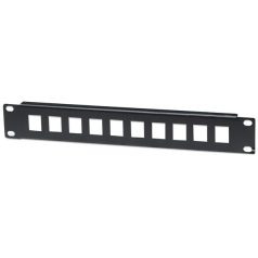   Manhattan Patch panel - Üres patch panel, 10 portos, 10" 1U, Fekete