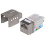   Manhattan Keystone - Cat6 Keystone Jack, FTP árnyékolt, RJ45, Fém