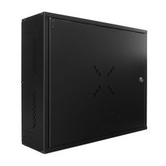   S-Link DVR szekrény - SL-DVR02 fali kivitel (550x450x150mm, ablakos, Flatpack, Fekete)